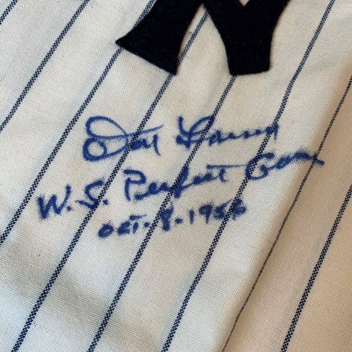 Don Larsen World Series Perfect Game Signed New York Yankees Jersey With JSA COA