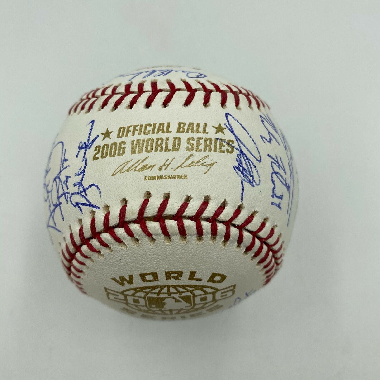 David Eckstein autographed 2006 World Series Baseball (St Louis Cardinals)