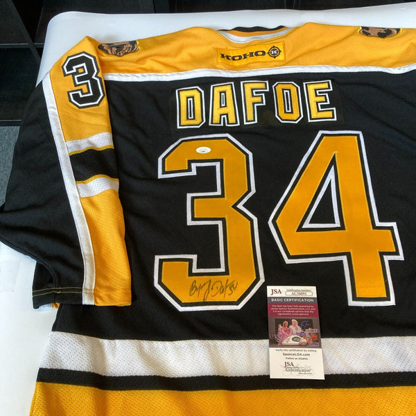 Byron Dafoe Signed Authentic KOHO Boston Bruins Jersey JSA COA