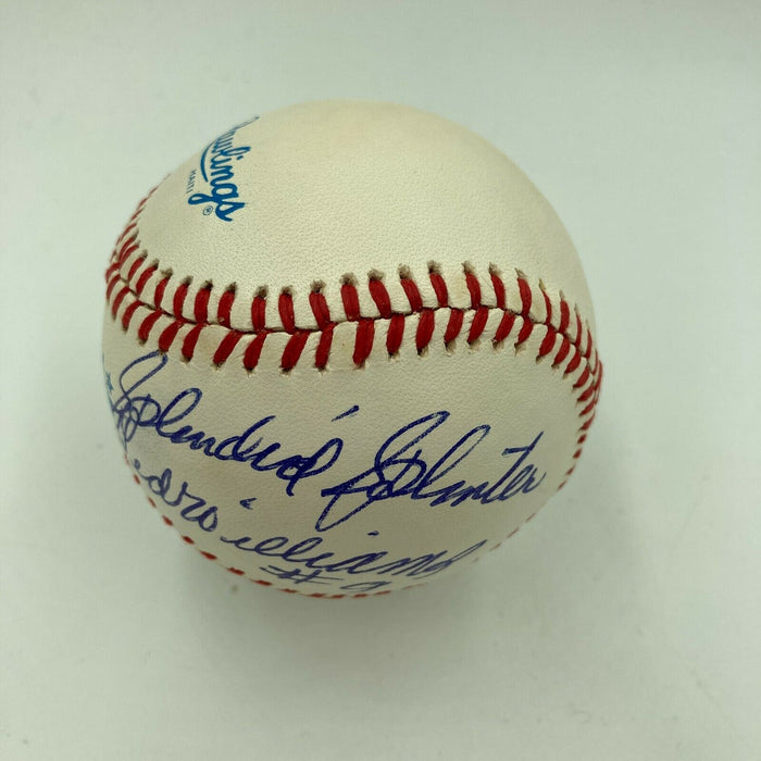 Stunning Ted Williams Splendid Splinter #9 Signed Inscribed Baseball JSA COA