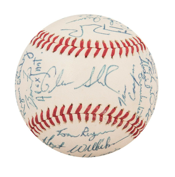 Earliest Known Mariano Rivera 1990 Gulf Coast Yankees Team Signed Baseball JSA