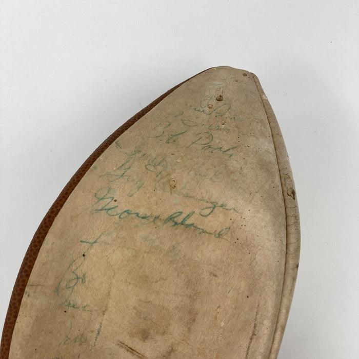 1966 Houston Oilers Team Signed Vintage Spalding AFL Game Football