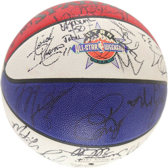 Michael Jordan Scottie Pippen 1993 All Star Game Team Signed Basketball JSA COA