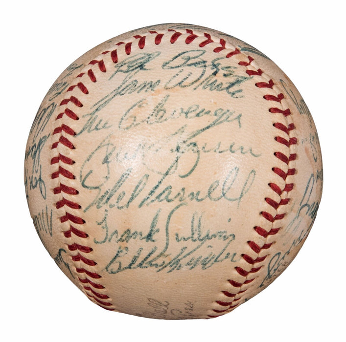 Beautiful 1954 Boston Red Sox Team Signed Americam League Baseball Beckett COA