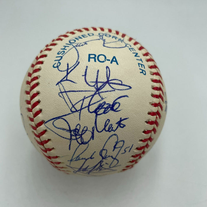1999 Cleveland Indians Team Signed American League Baseball Jim Thome JSA COA