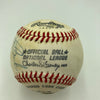 Lou Brock Signed Vintage National League Feeney Baseball Beckett Hologram
