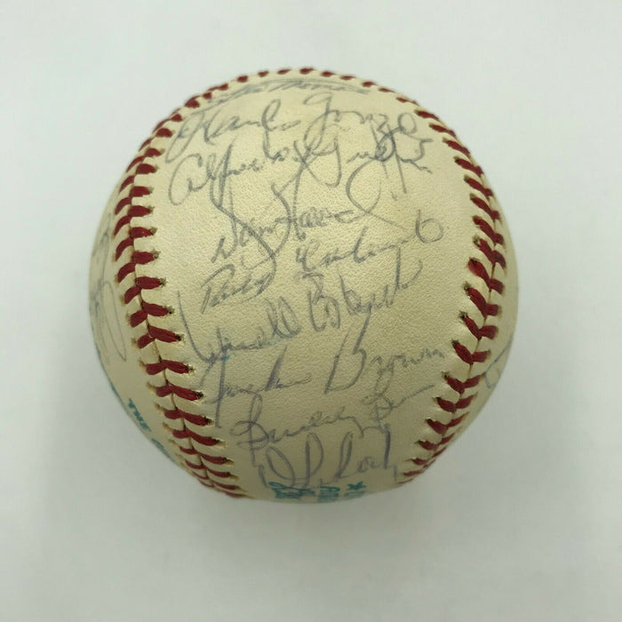 1976 Cleveland Indians Team Signed American League Baseball Frank Robinson