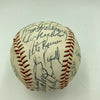 1982 Boston Red Sox Old Timers Day Signed Baseball Ted Williams Yastrzemski JSA