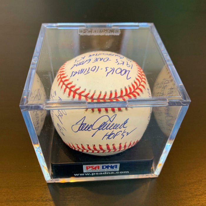 The Finest Tom Seaver Signed Heavily Inscribed Stat Baseball With PSA DNA COA