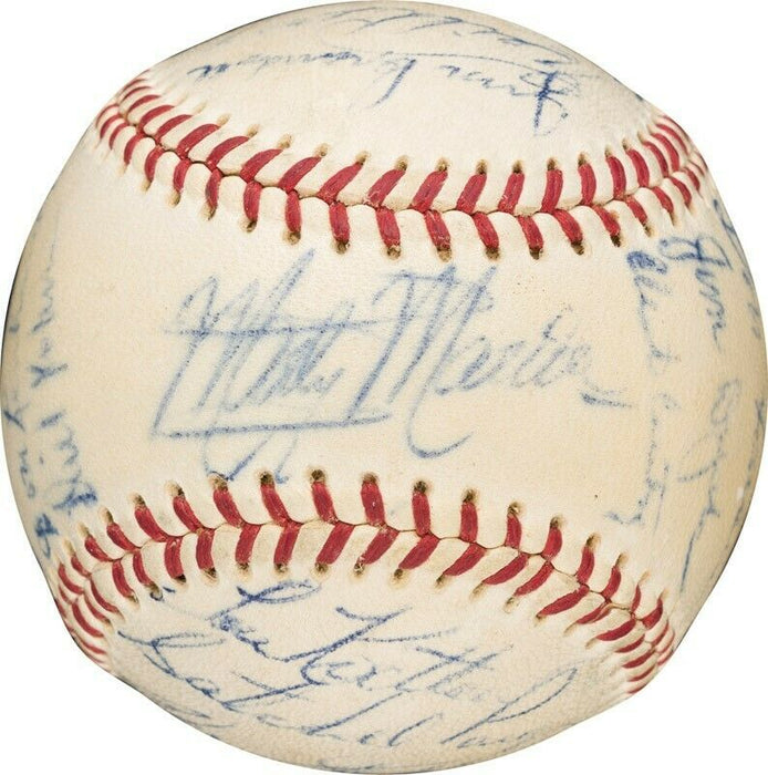 Satchel Paige 1953 St. Louis Browns Team Signed Baseball With JSA COA