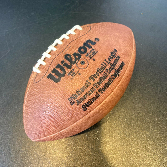 Beautiful Johnny Unitas Signed Wilson Official NFL Football PSA DNA COA