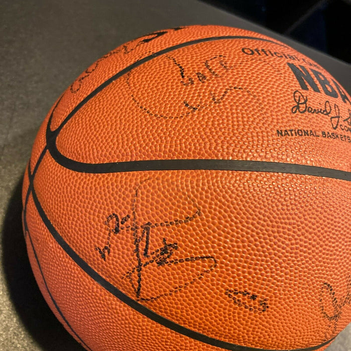 2001 All Star Game Team Signed Basketball Tim Duncan Vince Carter Garnett JSA