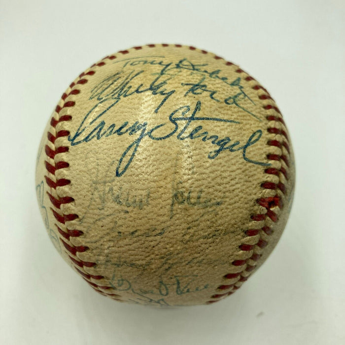 Mickey Mantle 1958 All Star Game Team Signed American League Baseball JSA COA