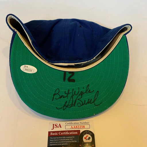 1960's Ken Boswell Signed Game Used New York Mets Hat Cap With JSA COA
