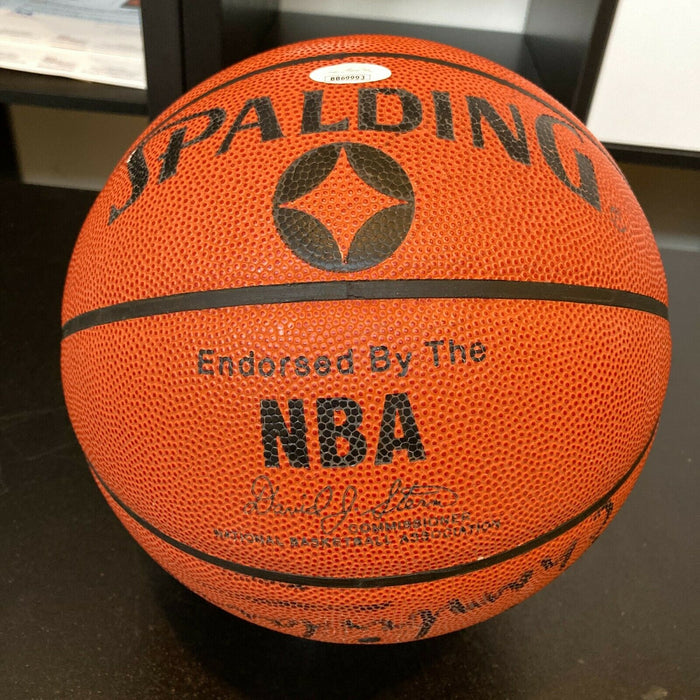 Wilt Chamberlain "To My Friends In Boston" Signed Spalding NBA Basketball JSA