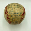 1951 Montreal Royals Dodgers Team Signed Game Used Baseball Tommy Lasorda
