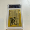 Rare 2002 Upper Deck Vintage Albert Pujols Signed Baseball Card RC PSA DNA