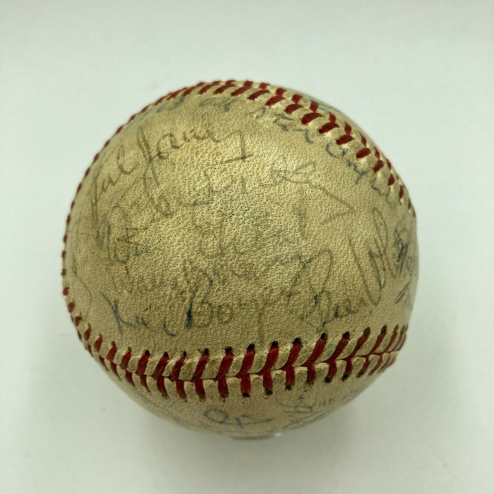 Jimmie Foxx HOF Legends 1963 All Star Game Dinner Multi Signed Baseball PSA DNA