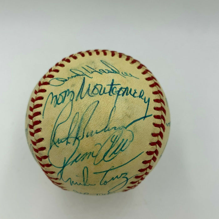 Nice 1979 Boston Red Sox Team Signed American League Baseball With Carlton Fisk