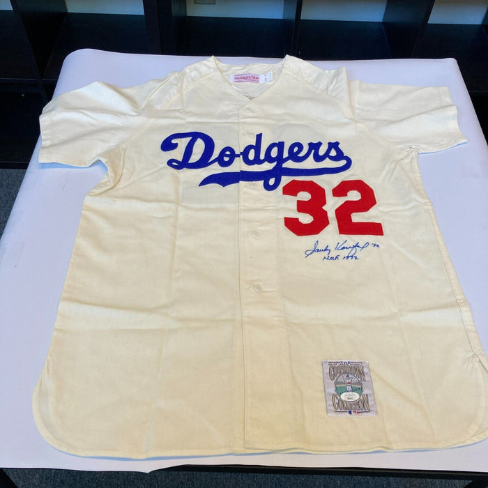 Beautiful Sandy Koufax Hall Of Fame 1972 Signed Brooklyn Dodgers Jersey JSA COA