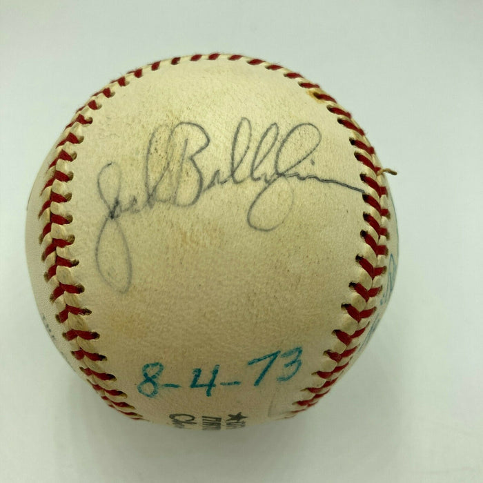 Guy Bush & Jack Billingham Gave Up Babe Ruth & Hank Aaron 714 HR Signed Baseball