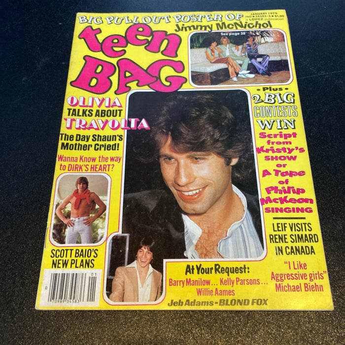 Barry Manilow Signed Autographed 1970's Teen Bag Magazine