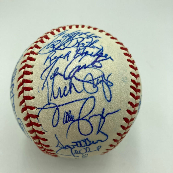1993 Toronto Blue Jays World Series Champs Team Signed W.S. Baseball JSA COA