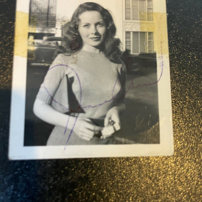 Jeanne Crain Signed Autographed Original Vintage Snapshot Photo JSA COA