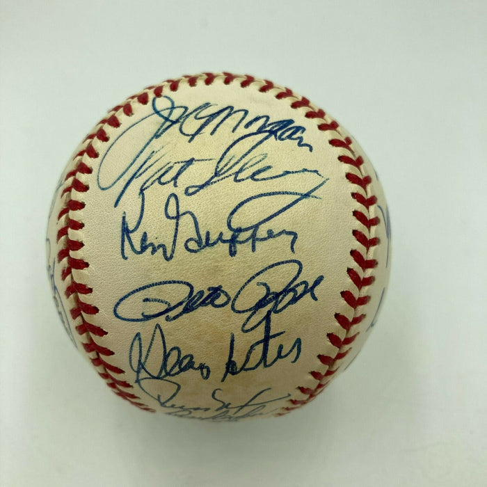 1976 Cincinnati Reds World Series Champs Team Signed Baseball PSA DNA Nice!