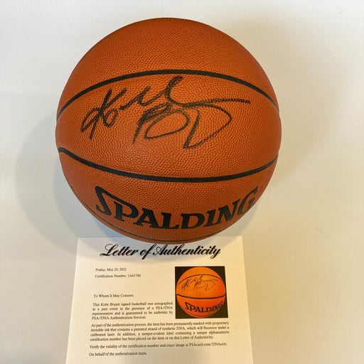 Rare Kobe Bryant Signed Spalding Official NBA Game Basketball PSA DNA COA
