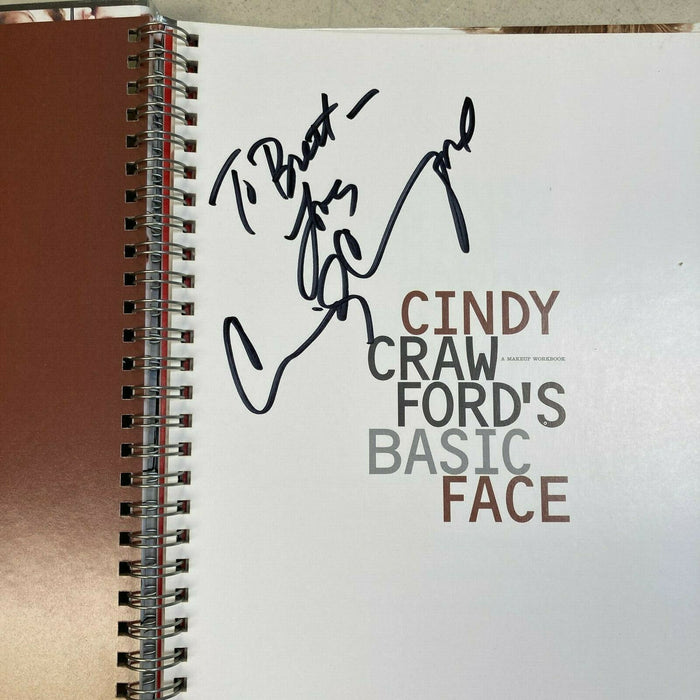 Cindy Crawford Signed Autographed Basic Face Book With JSA COA