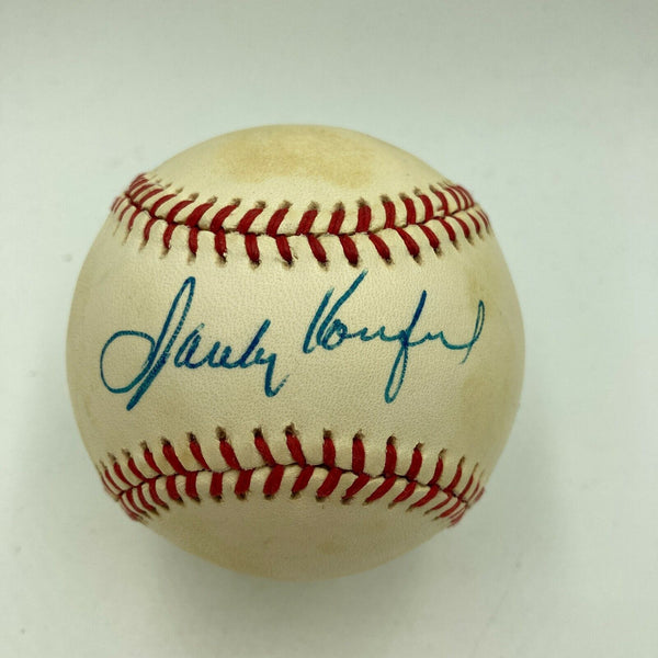 Sandy Koufax Signed Official National League Baseball Bold Sig With JSA COA