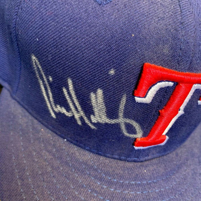 Mickey Tettleton Signed Game Used Texas Rangers Baseball Hat Cap