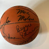 1983 Philadelphia 76ers Team Signed Basketball With Julius Erving Dr. J