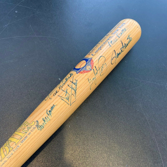 Tom Seaver Hall Of Fame Legends Multi Signed Cooperstown Bat With JSA COA