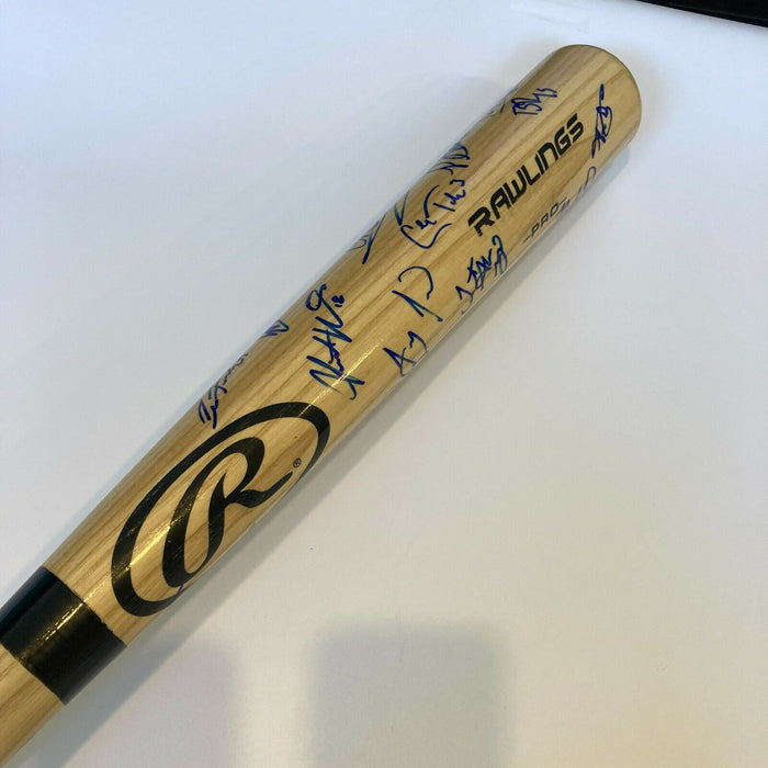 Vladimir Guerrero Jr Bo Bichette Pete Alonso Rookie Prospects Signed Bat JSA COA