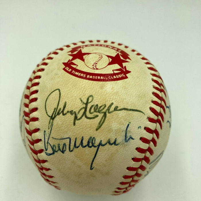 Willie Stargell HOF Signed Cracker Jack Old Timers Game Baseball Beckett COA