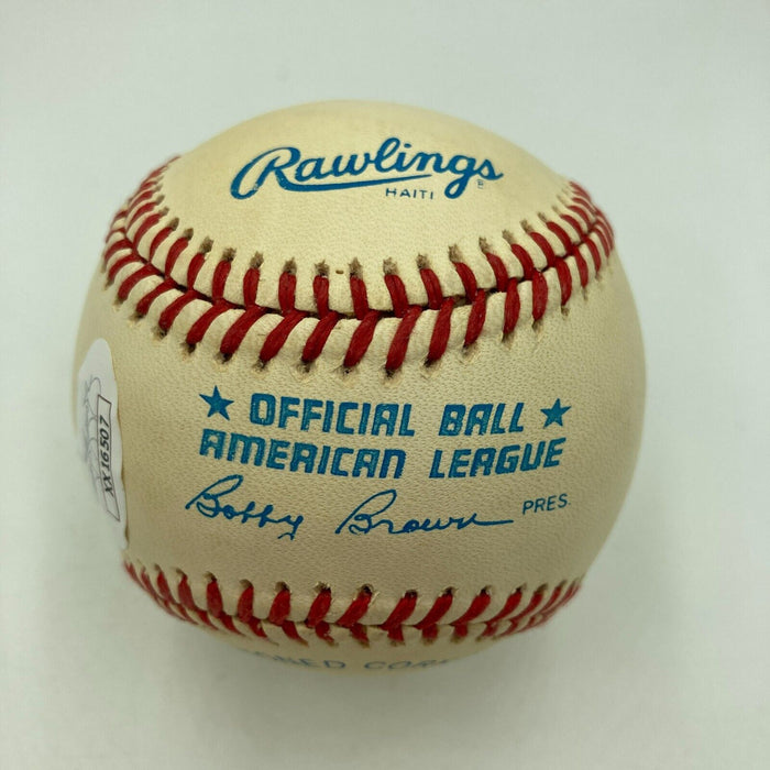 Bill Dickey Signed Official American League Baseball JSA COA