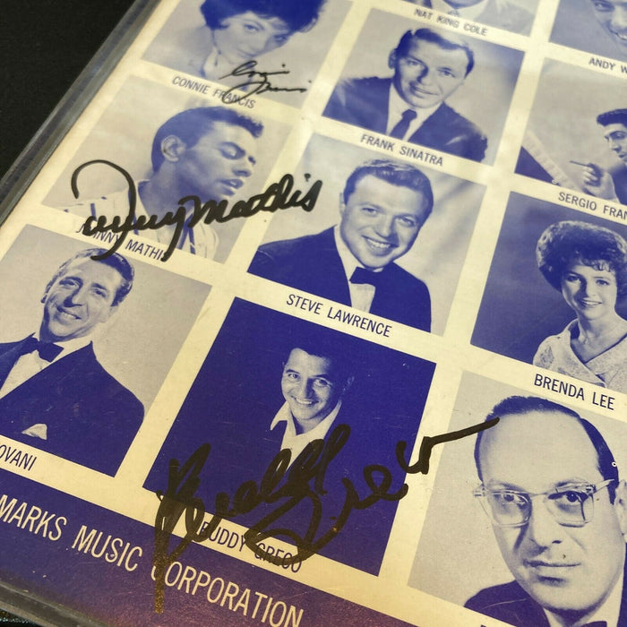 Buddy Greco Johnny Mathis & Connie Francis Signed Autographed Program