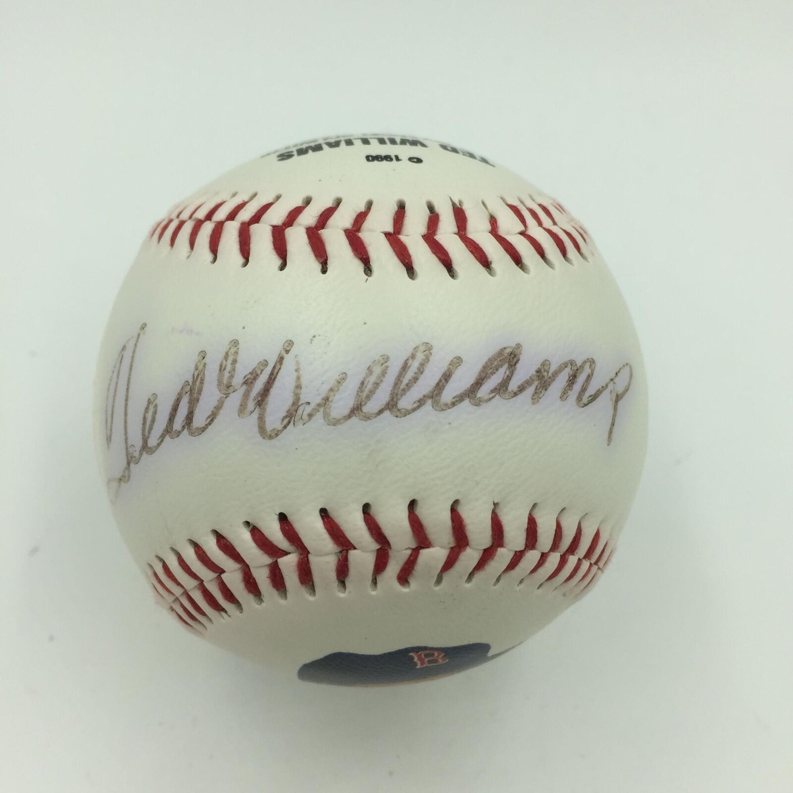 Ted Williams Signed HOF Authentic Lifetime Stats