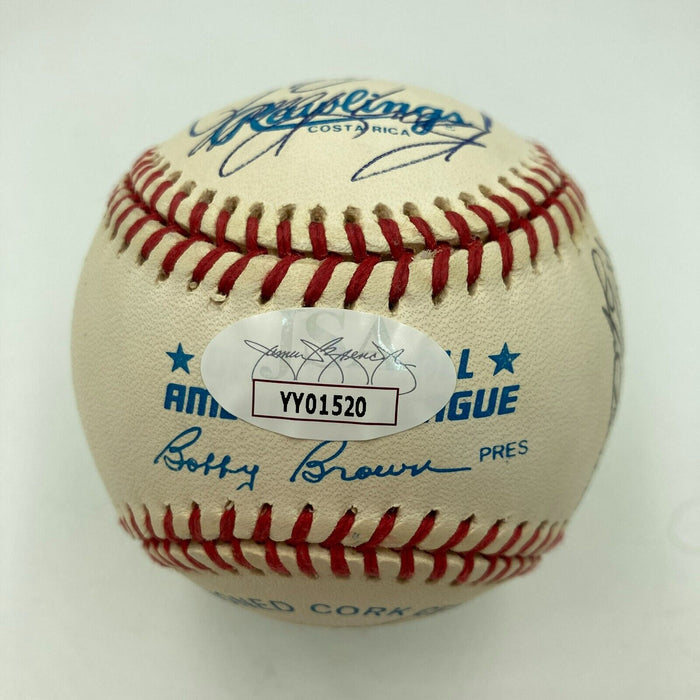 1966 Baltimore Orioles World Series Champs Team Signed AL Baseball With JSA COA