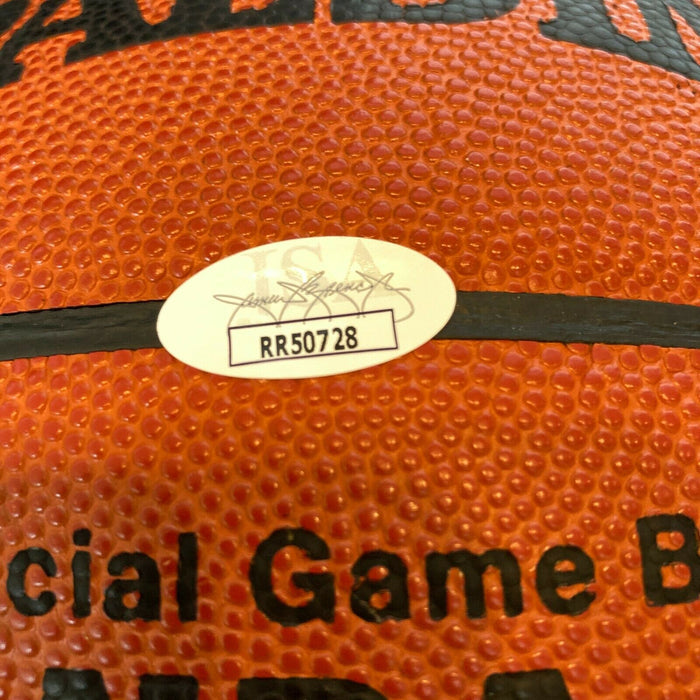 Hakeem Olajuwon Signed Spalding Official NBA Game Basketball With JSA COA