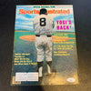 Yogi Berra Signed 1984 Sports Illustrated Magazine With JSA COA