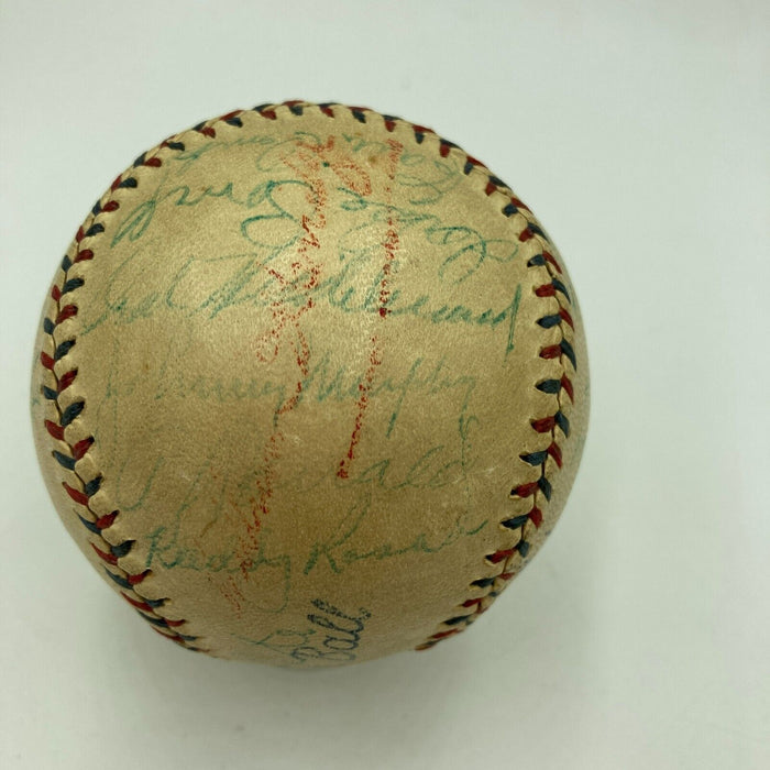 1939 New York Yankees World Series Champs Team Signed Baseball PSA DNA & JSA COA