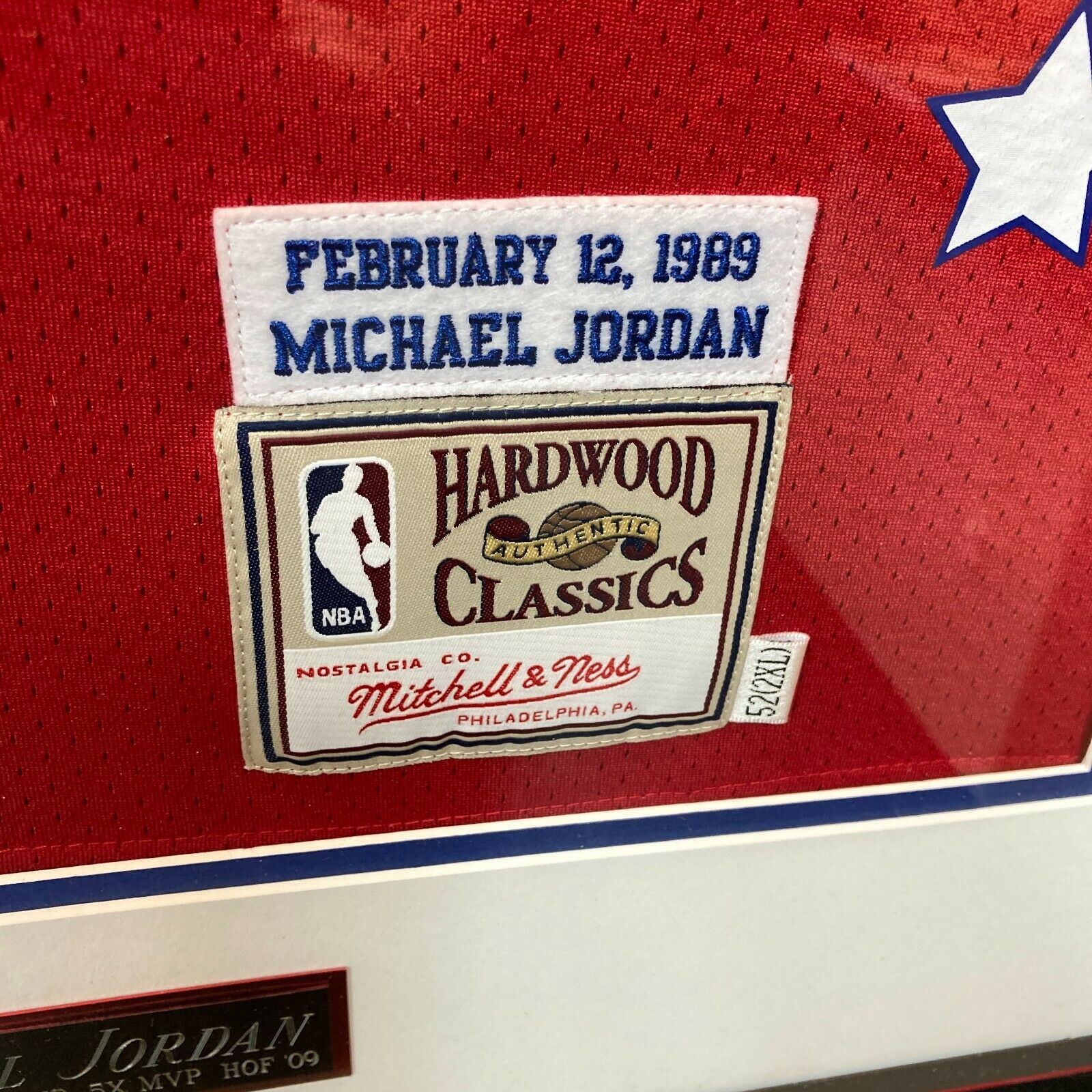 Upper Deck Michael Jordan Chicago Bulls Autographed Red 1989 Mitchell & Ness Hardwood Classics All-Star Jersey
