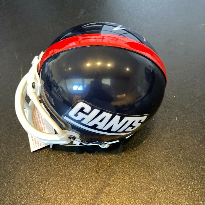 Amani Toomer Signed Authentic Riddell New York Giants Mini Helmet JSA COA