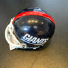 Amani Toomer Signed Authentic Riddell New York Giants Mini Helmet JSA COA