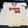 1979 Nolan Ryan Signed California Angels Game Model Jersey JSA & MEARS COA