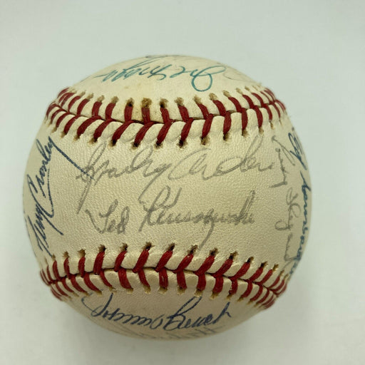 1975 Cincinnati Reds World Series Champs Team Signed Baseball JSA COA