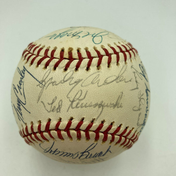 1975 Cincinnati Reds World Series Champs Team Signed Baseball JSA COA